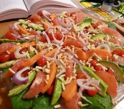 Hazelnut Tropical Salad - Tasty Shrimp Starters